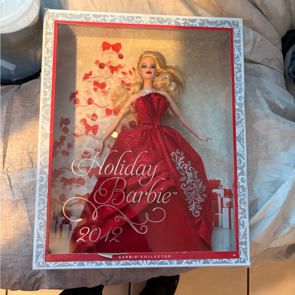 2012 Barbie Holiday Collector Doll in Red Gown